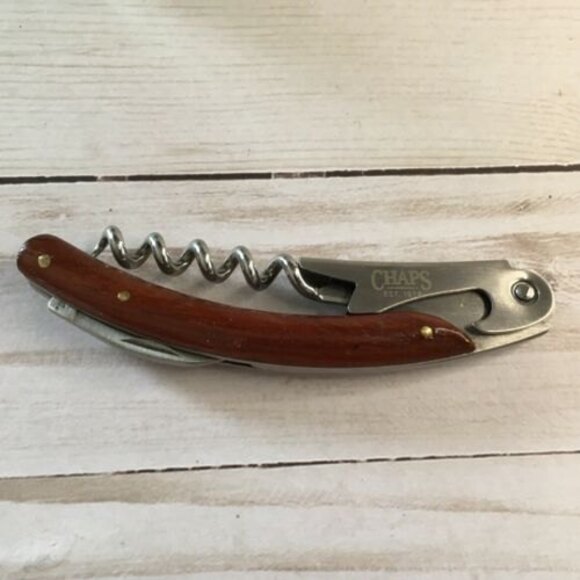 Chaps Waiter's Corkscrew Bottle Opener Foil Cutter Bar Multi Tool - Picture 4 of 4
